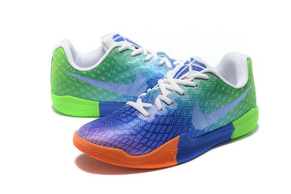 Nike Kobe 12 Blue Green Oragne White Basketball Shoes